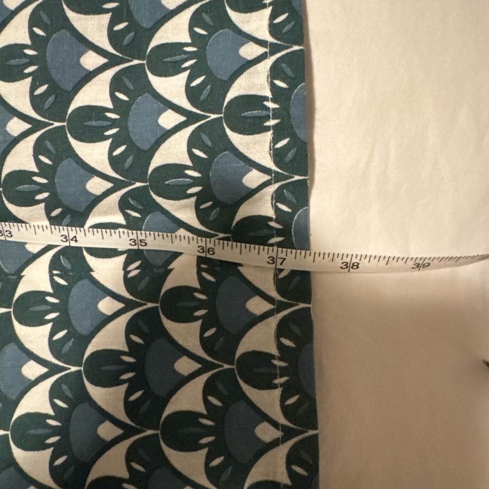 Mata Traders Hand Block Print Cotton Sheath Dress - Blue & White Art Deco - Picture 7 of 7